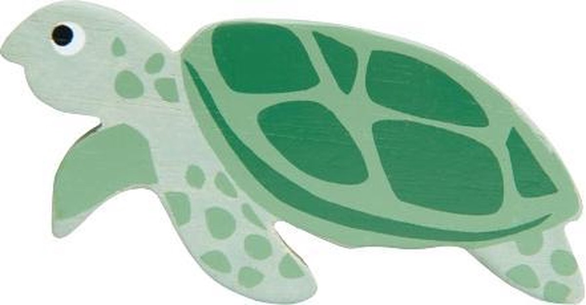 Tender Leaf Toys Houten Schildpad 9 Cm Hout Groen