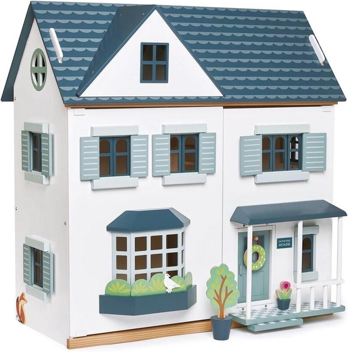 Tender Leaf Toys Poppenhuis Junior Blauw 68x39,5x69,5 Cm