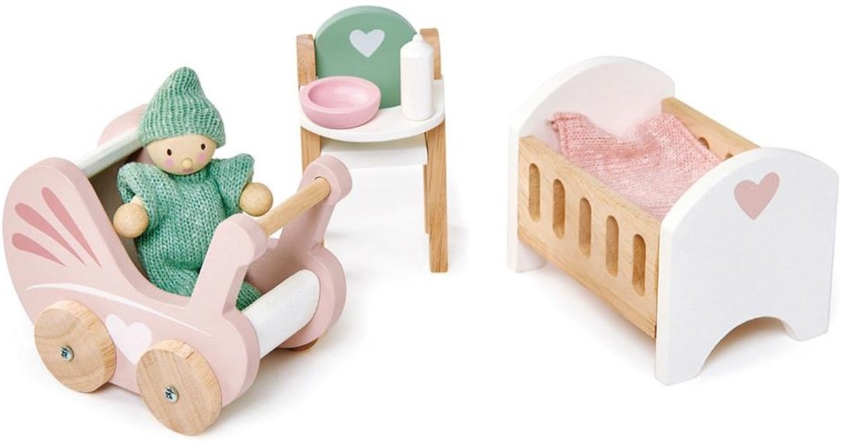 Tender Leaf Toys Poppenhuis Kinderkamer Junior 7-delig