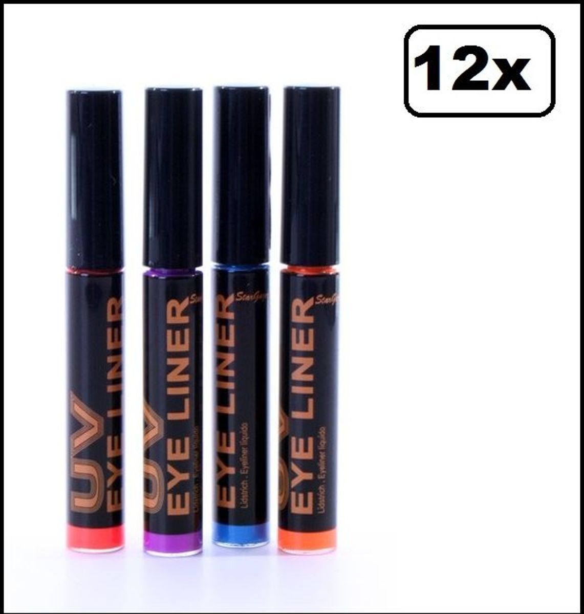 12x UV Neon eyeliner ass. kleuren