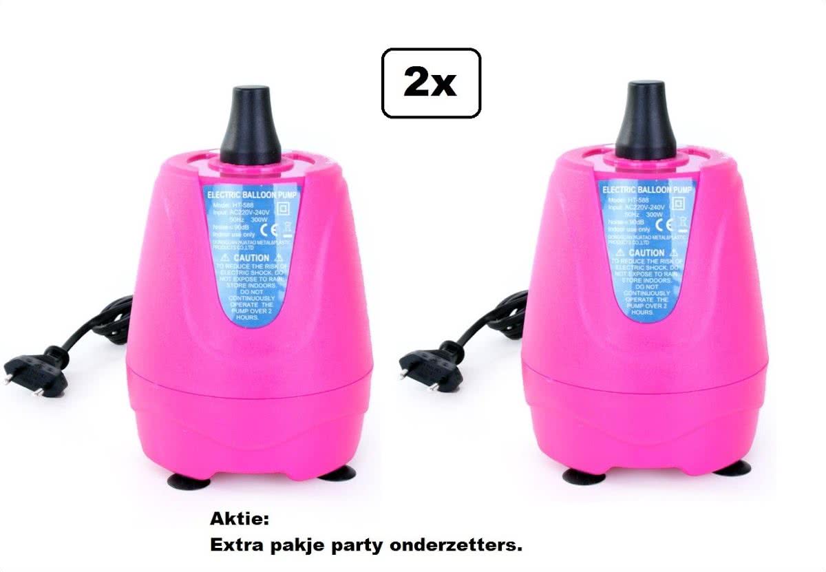 2x   electrisch roze