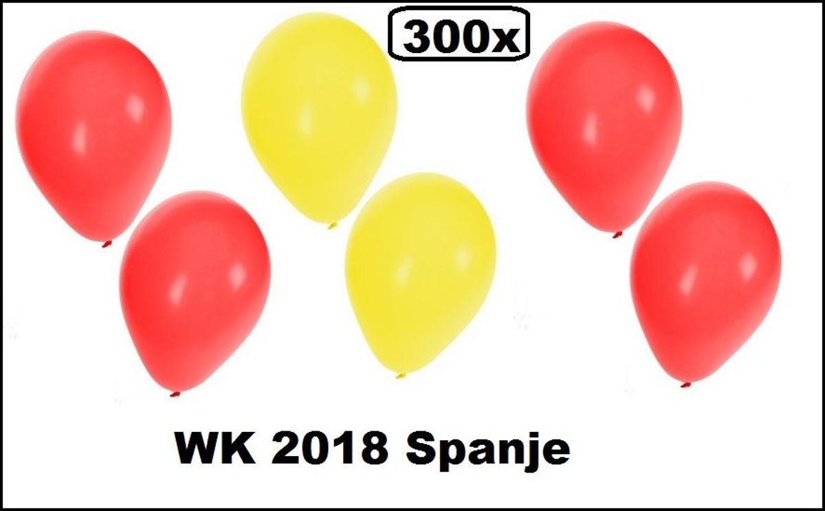 300x WK Ballonnen Spanje