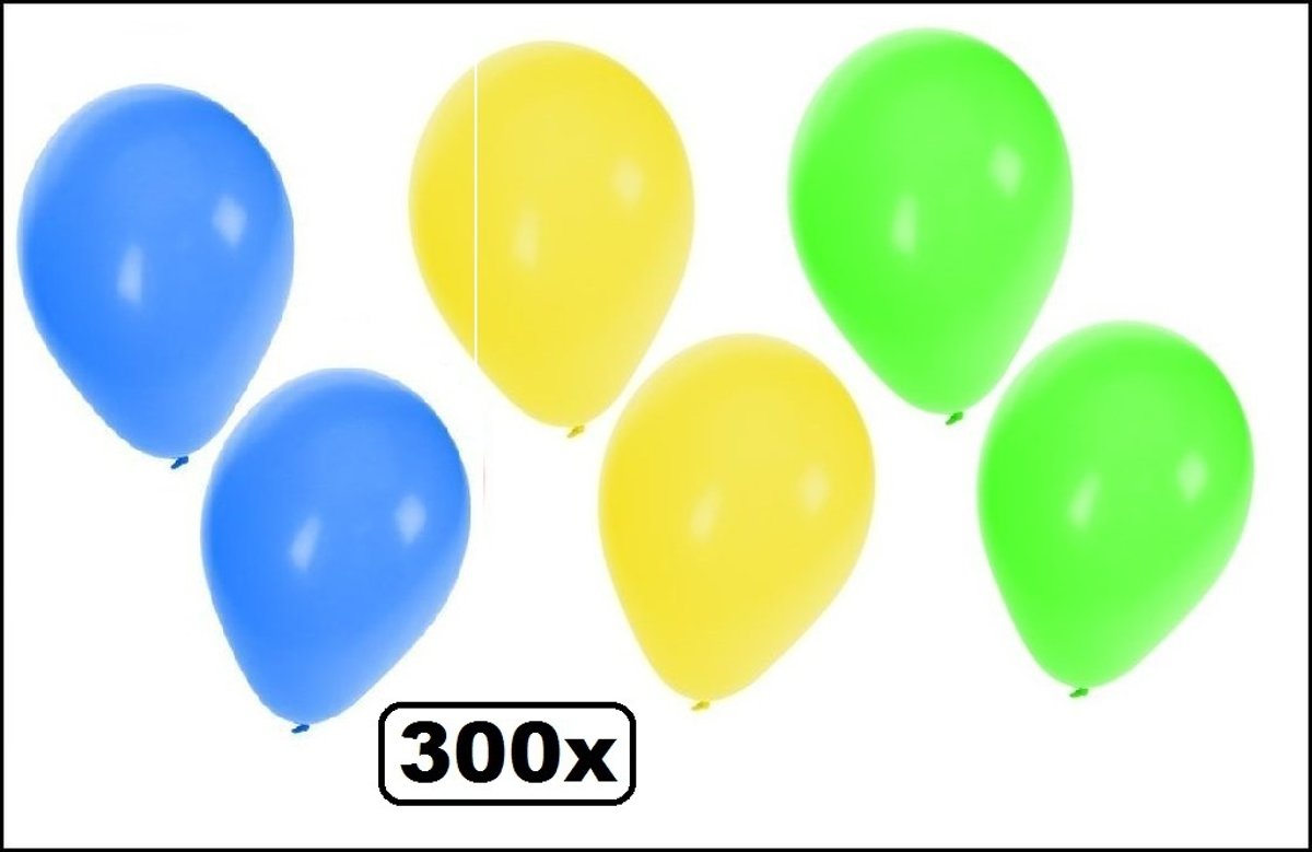 300x WK Brazilie ballonnen