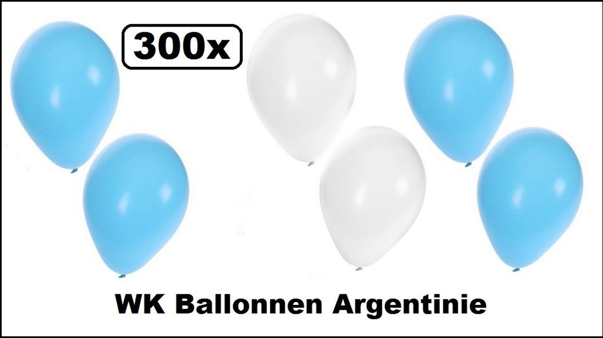 300x WK ballonnen Argentinie