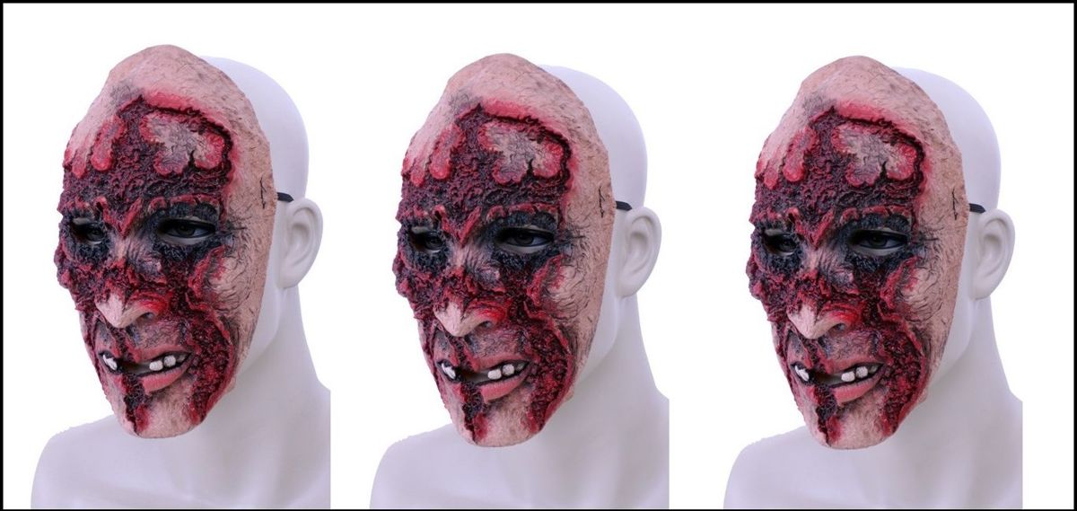 3x Horror masker latex rottend