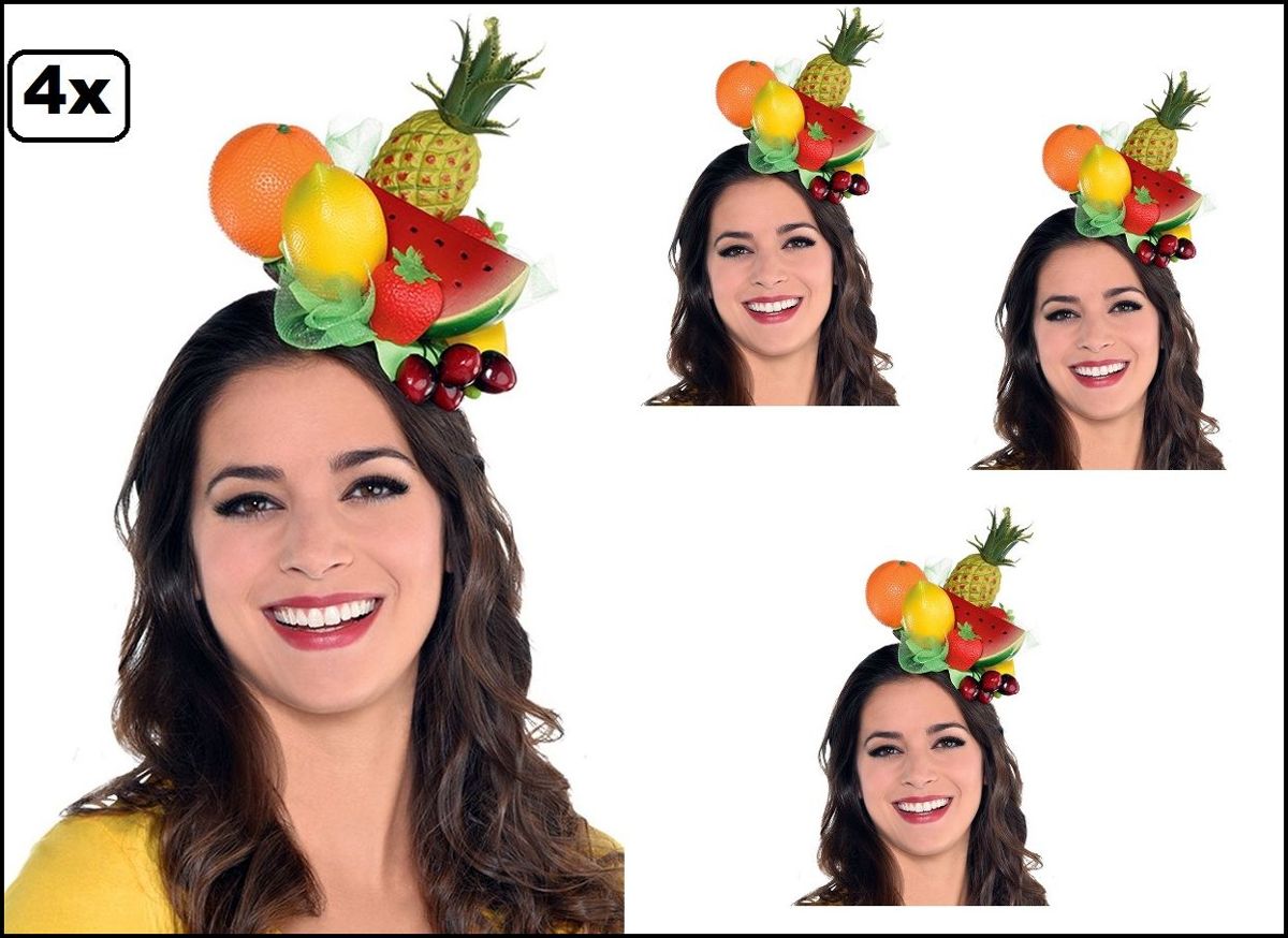 4x Haarband Fruit De Luxe