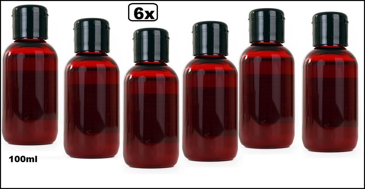 6x Kunstbloed helder dik stollend 100 ml