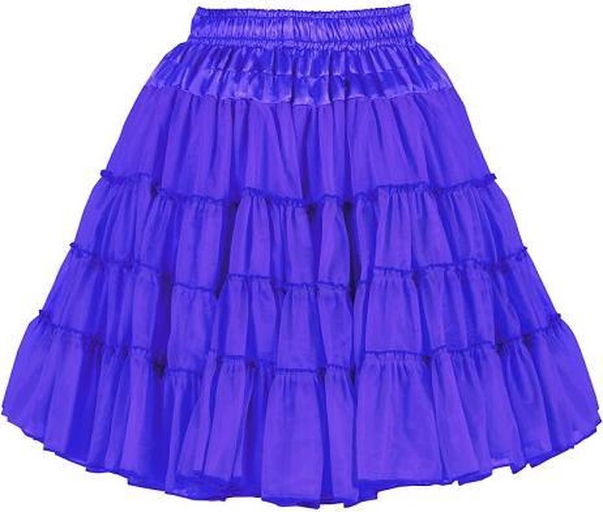 Luxe petticoat 2 laags donkerblauw