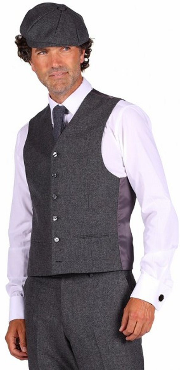 Vest peaky blinders grijs maat 48