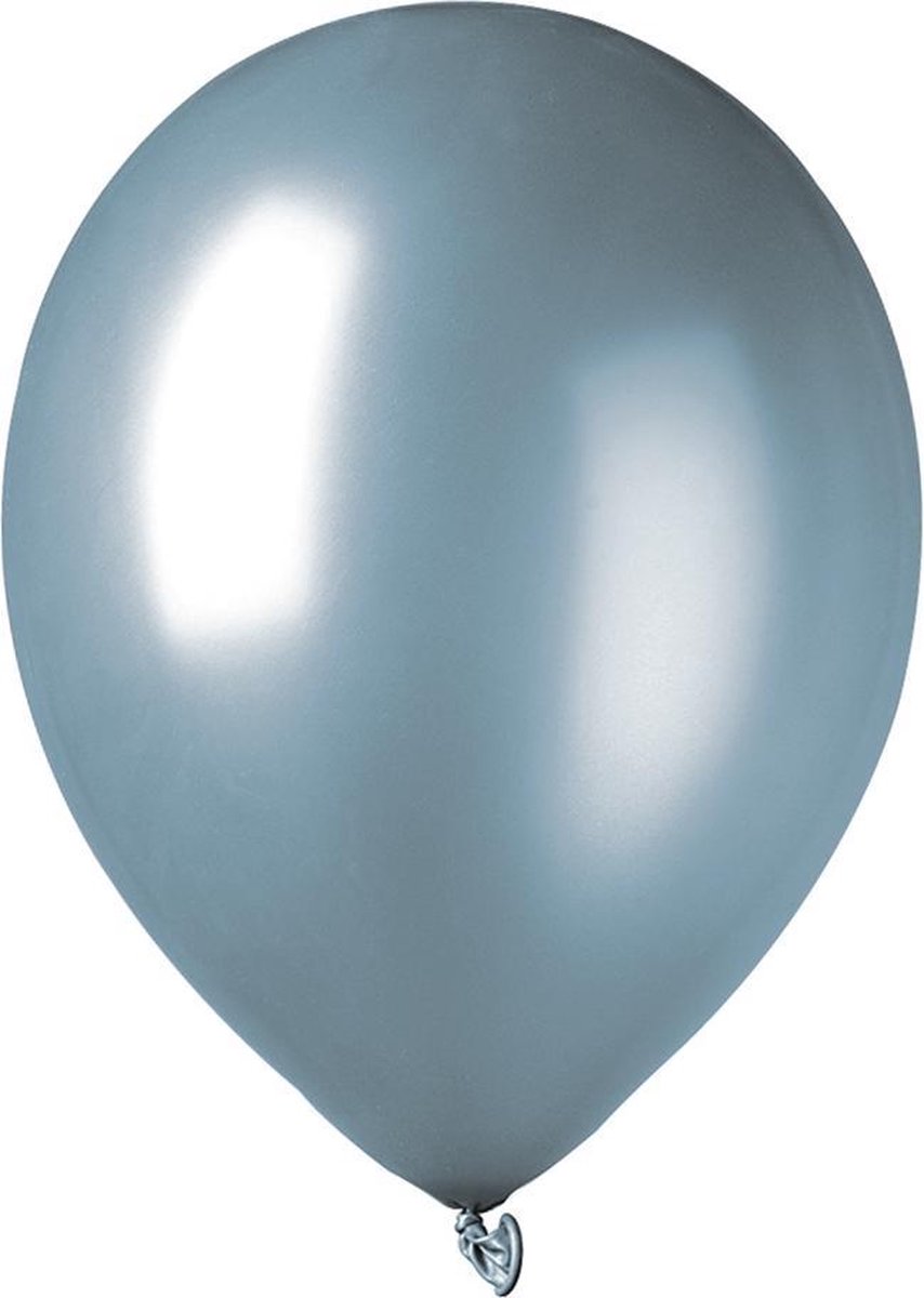 Tib Ballonnen Metallic 30 Cm Latex Zilver 7 Stuks