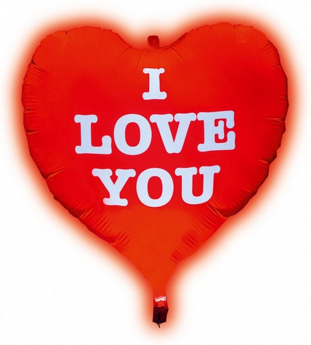 ballon XXL LED i love you 65 cm latex rood 1 stuk