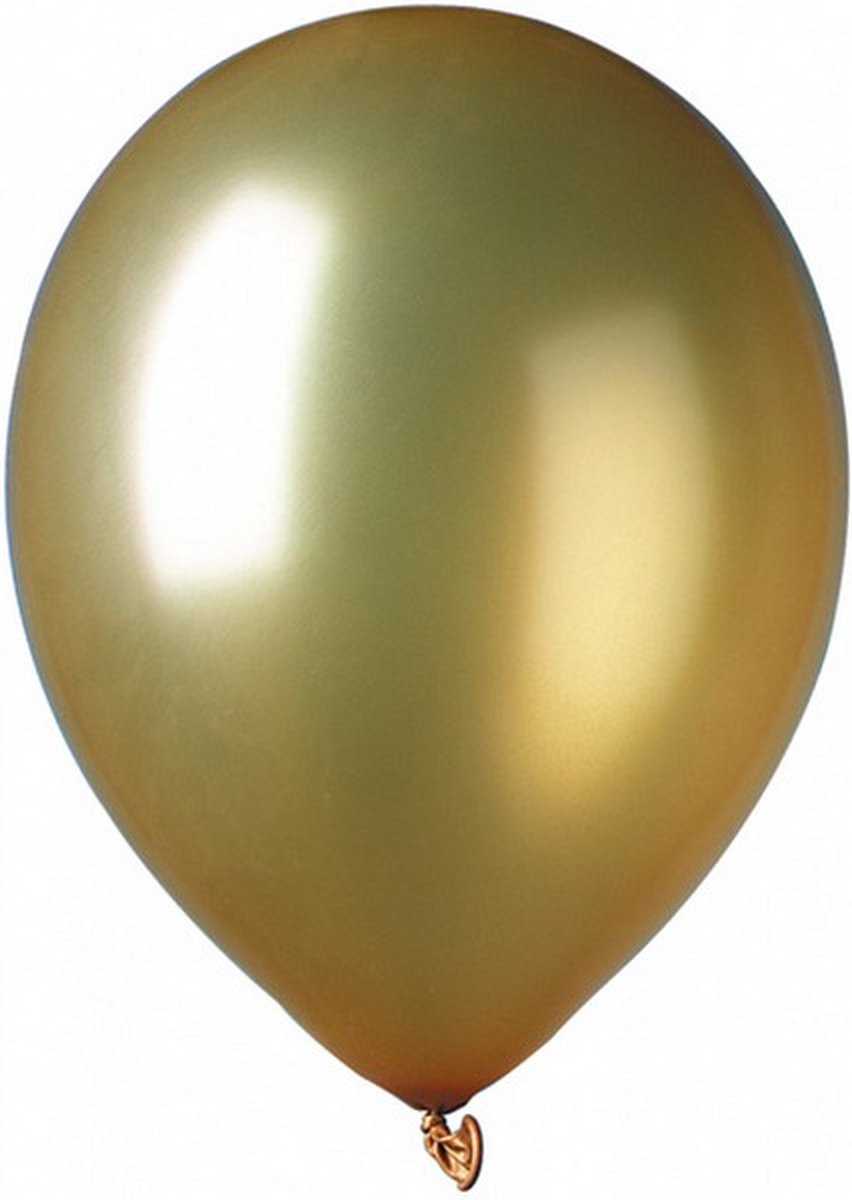 ballonnen Metallic 30 cm latex goud 7 stuks