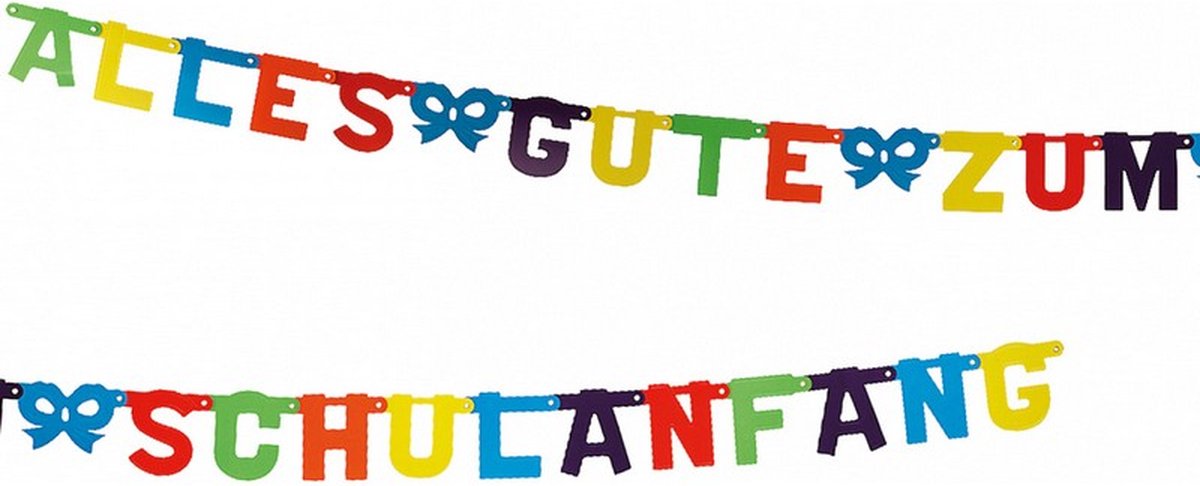 letterslinger Alles Gute zum Schulanfang 2,9 meter karton