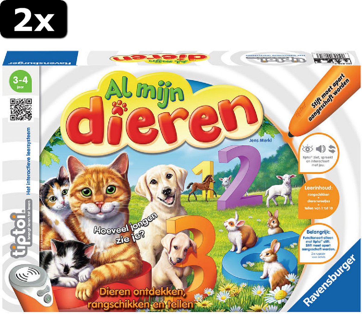 2x Tiptoi Al mijn dieren