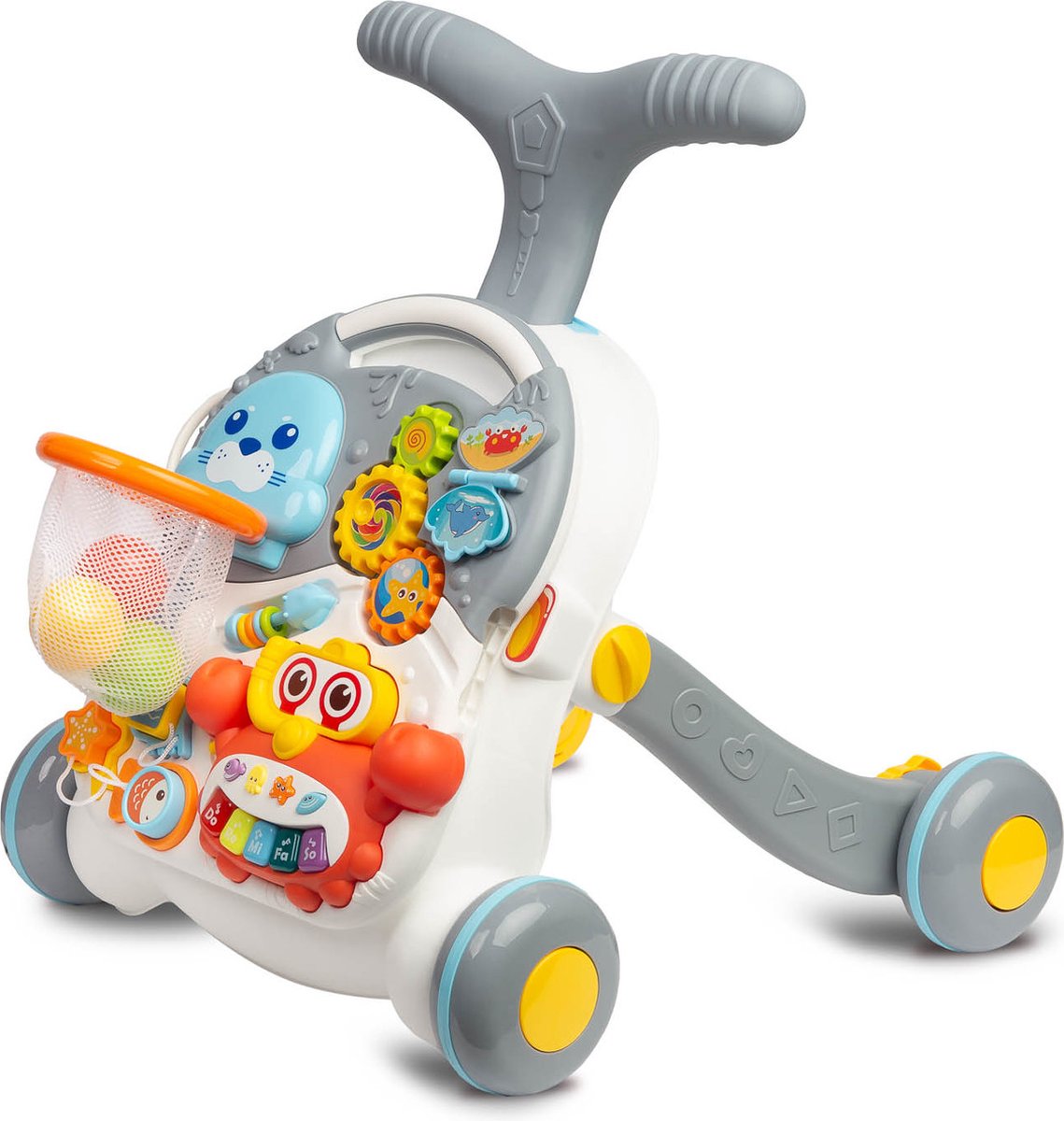 Loopwagen - baby walker 2 in 1 Grijs