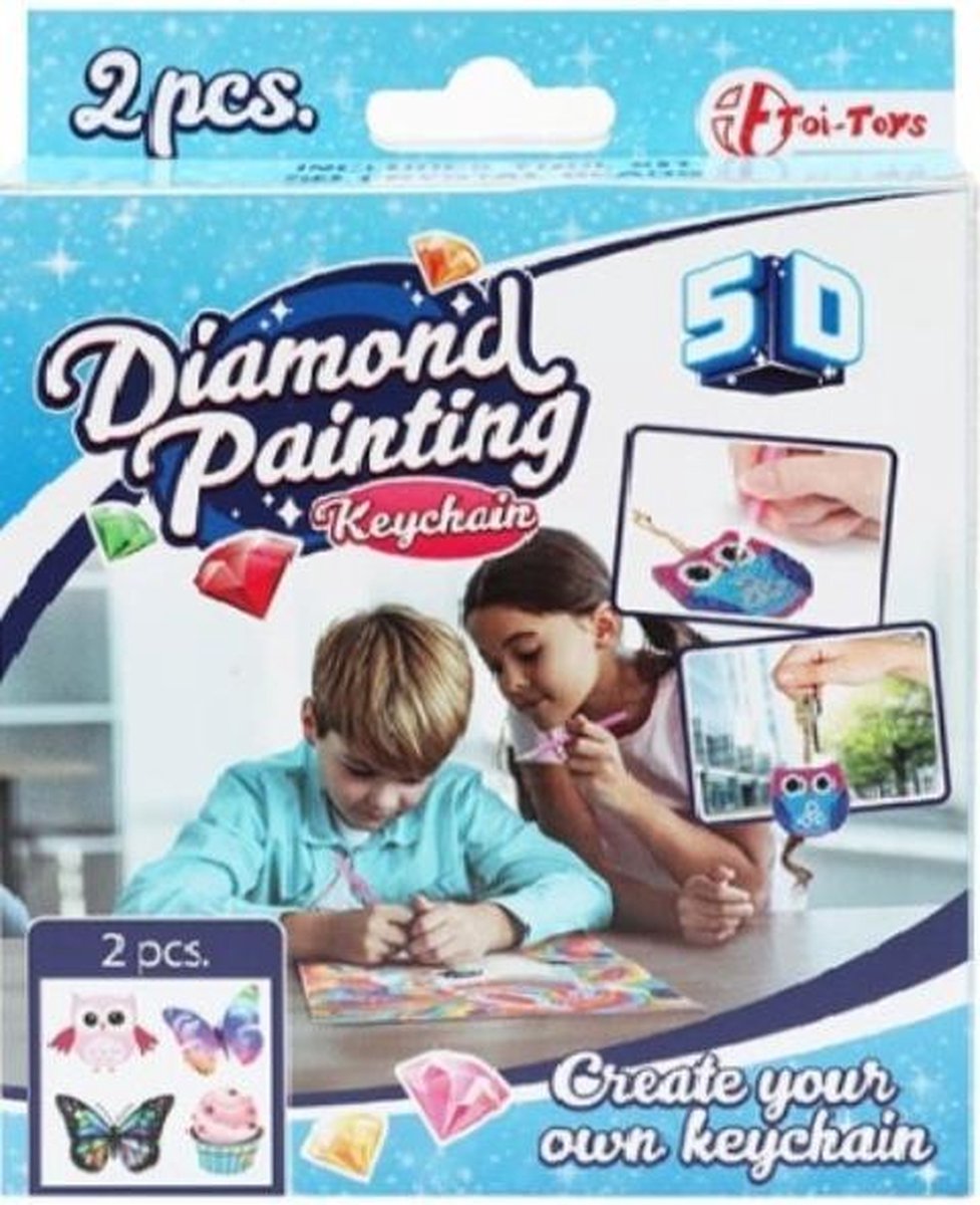 Diamond painting sleutel hanger