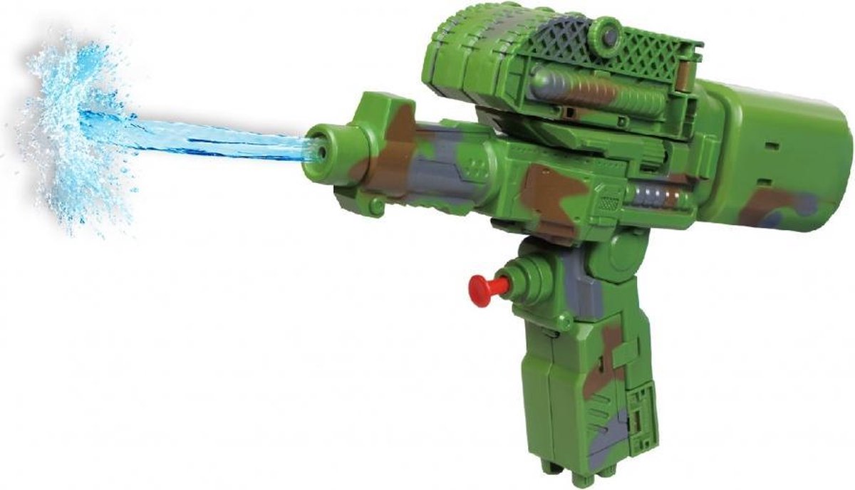 2-in-1 waterpistool/tank jongens 25 cm groen