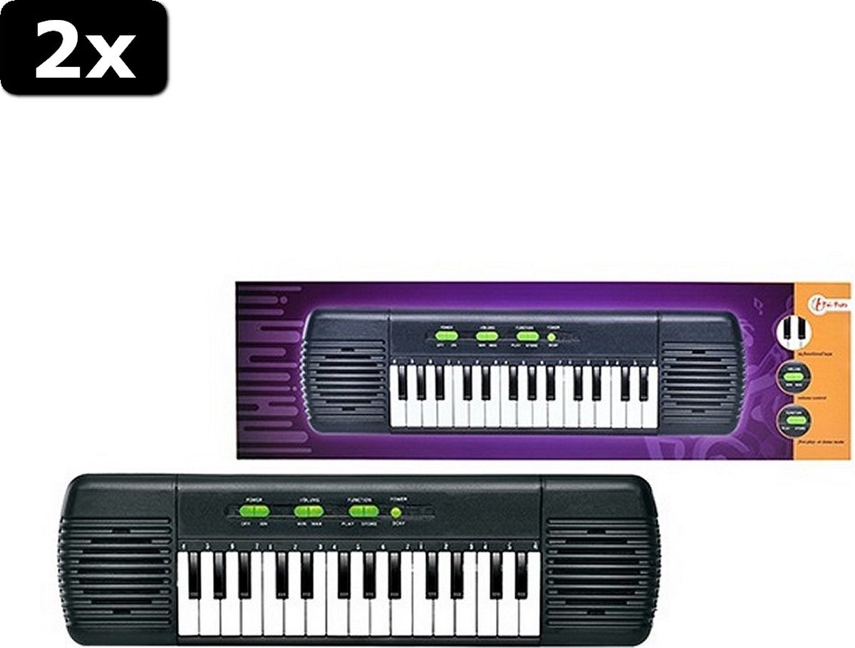 2x Toi-Toys Elektronisch Keyboard met 29 Toetsen