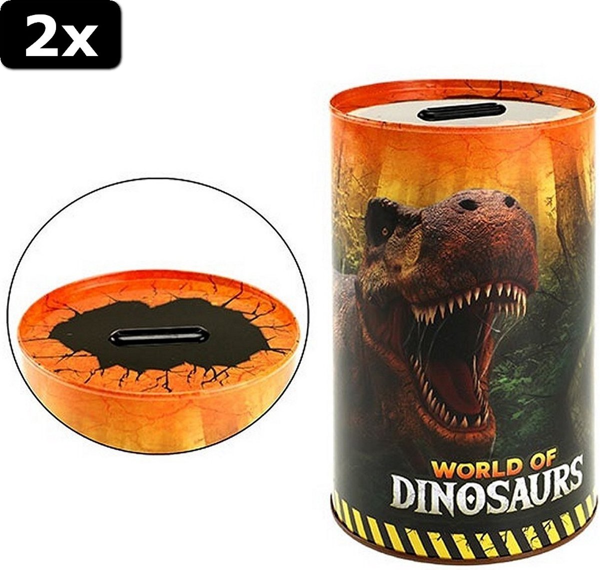 2x World of Dinosaurs Spaarpot