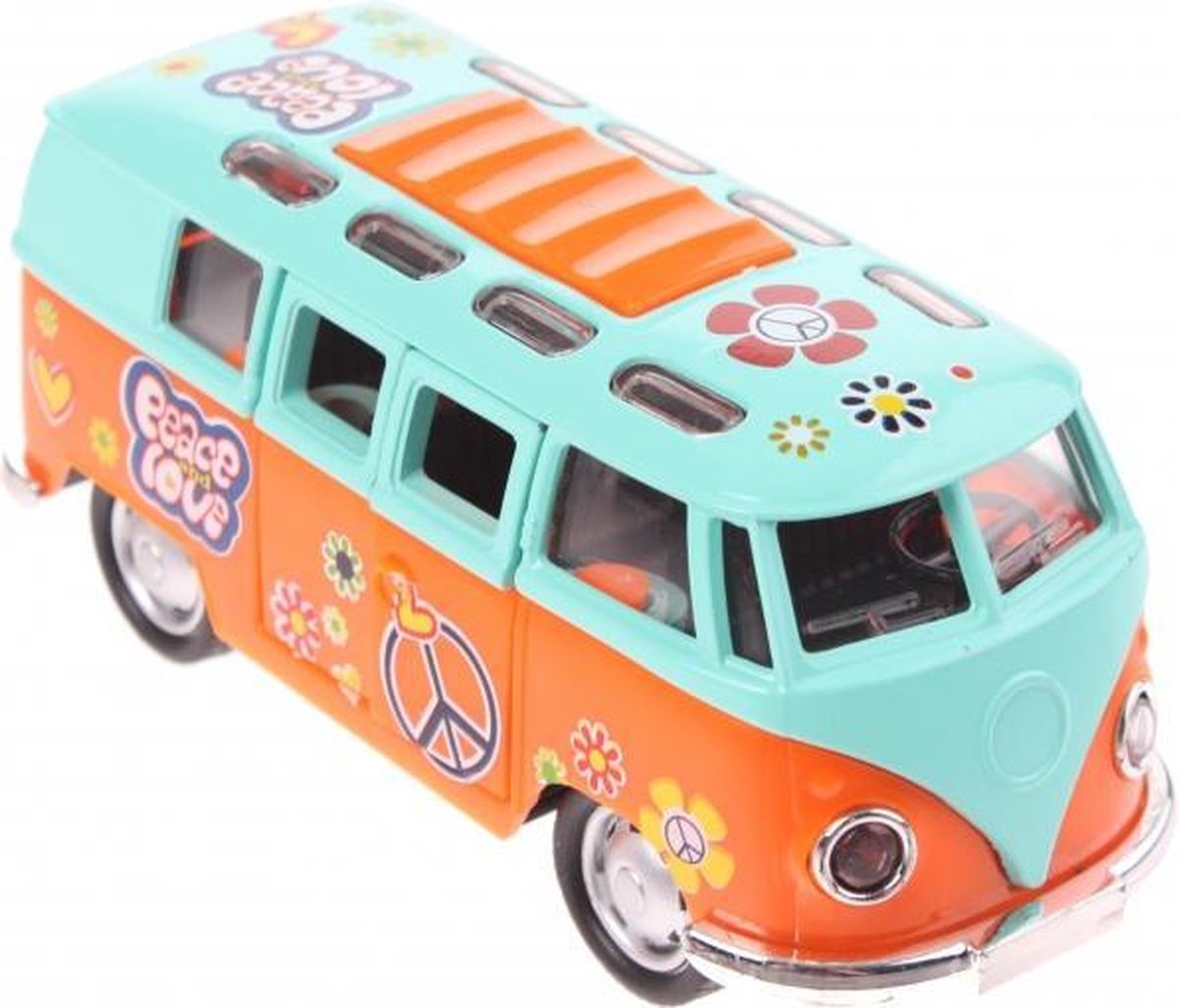 FlowerPower Die-cast bus oranje