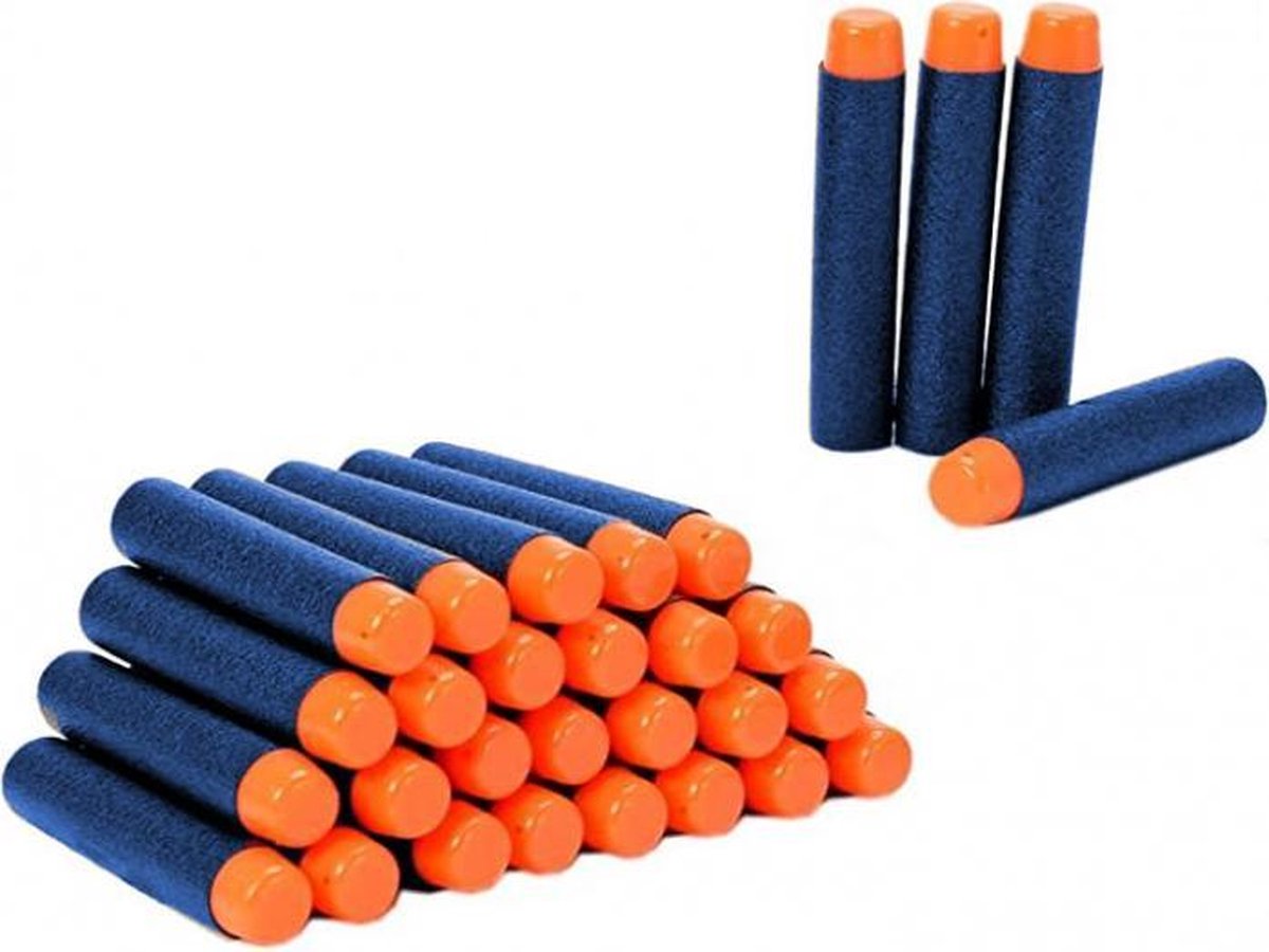 Foam Blaster navulset 30 stuks blauw/oranje