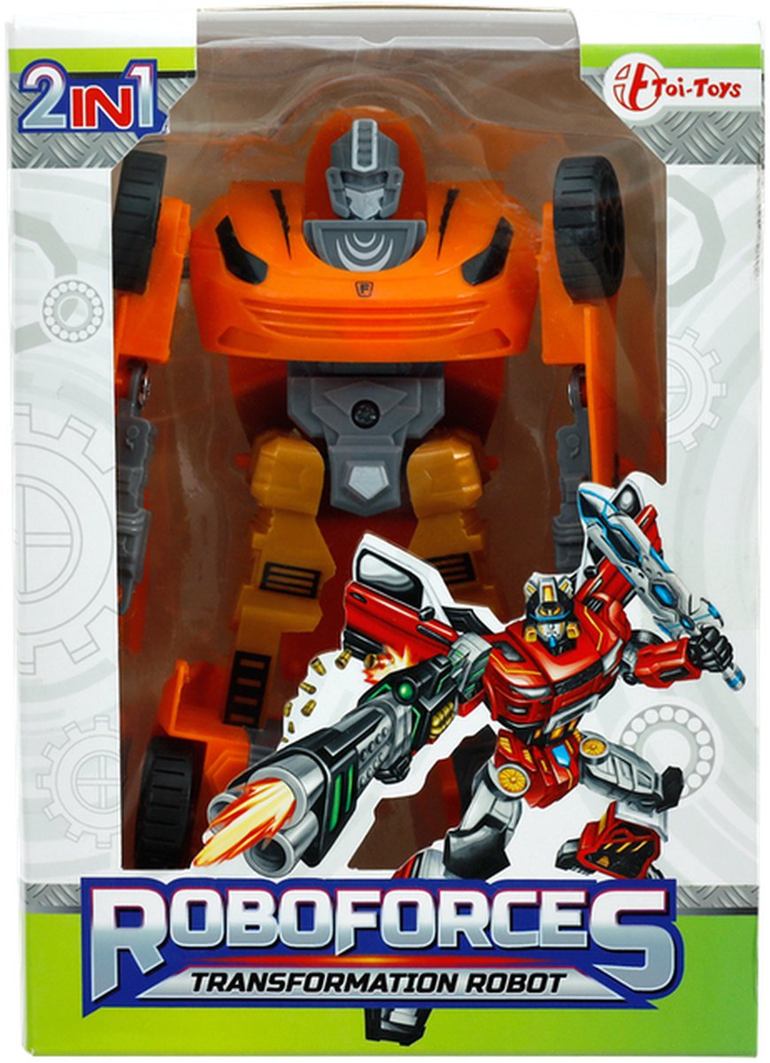 Roboforces - Transformation Robot - Thunder - Robot speelgoed - ORANJE