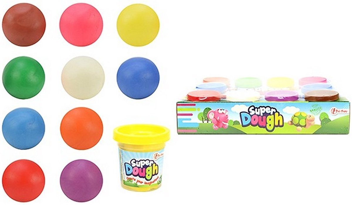 Super Dough Boetseerklei 10 Potjes