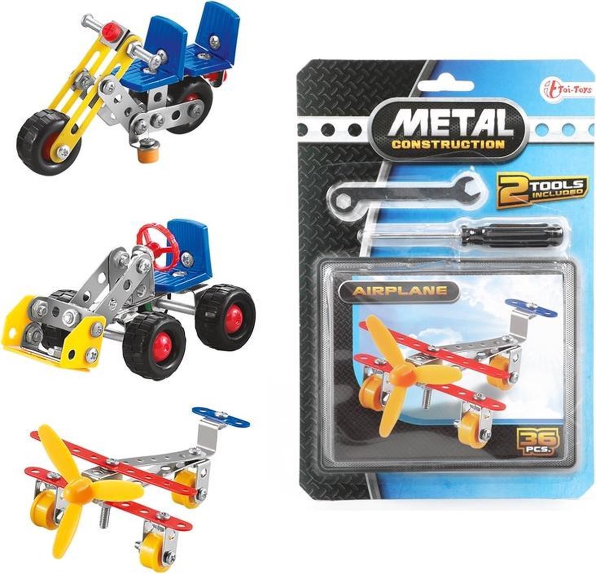 Toi Toys Bouw zelf een metalen voertuig