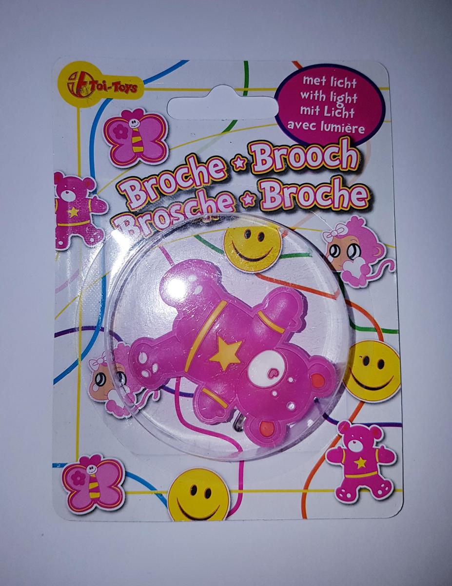 Toi-Toys Broche met licht Beertje