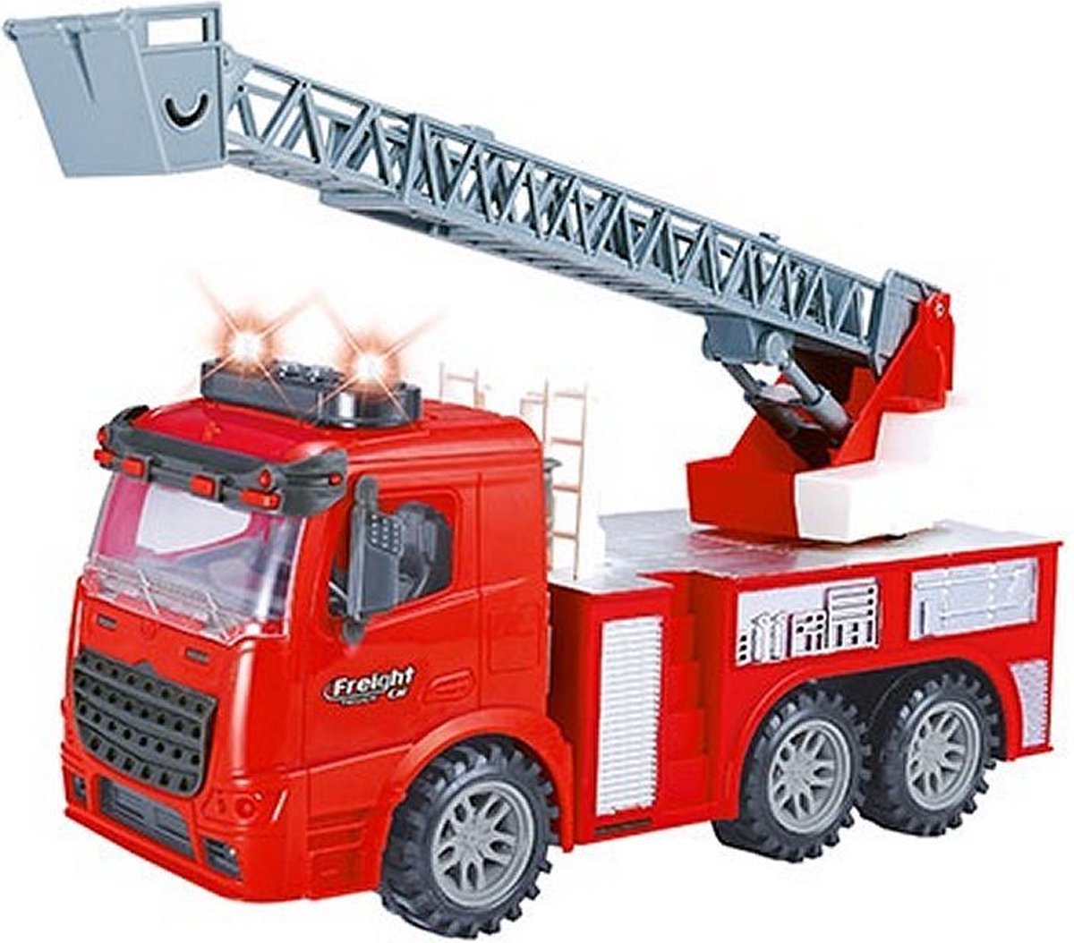 Toi-Toys Cars and Trucks Brandweerwagen 49cm  + Verkeerslichten + Licht en Geluid