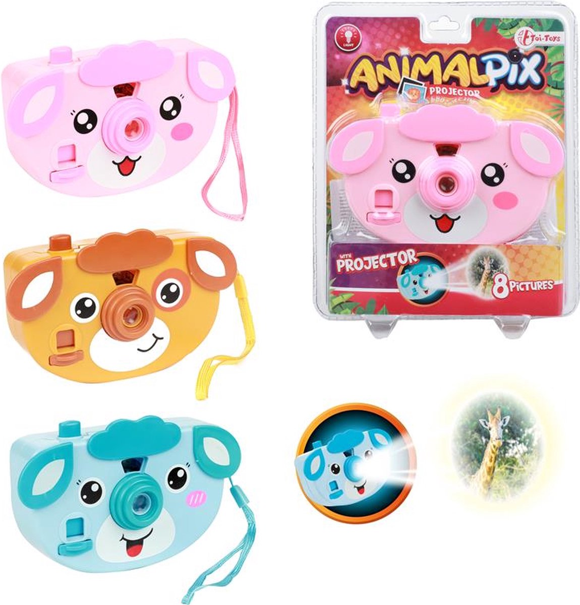 Toi Toys Dierencamera diaprojector (1 stuk) assorti