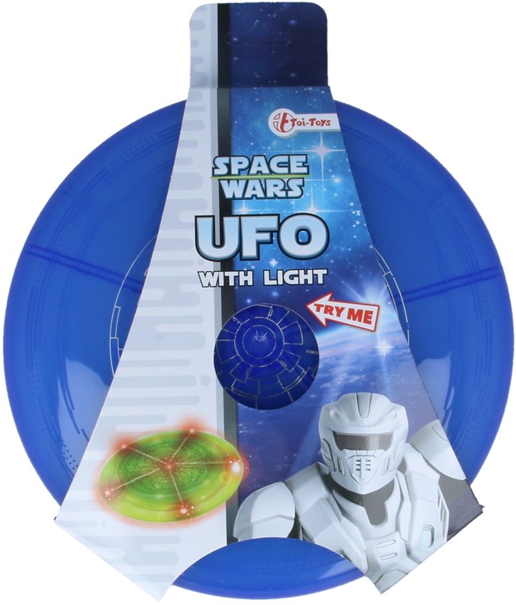 Toi Toys Frisbee met Licht Blauw