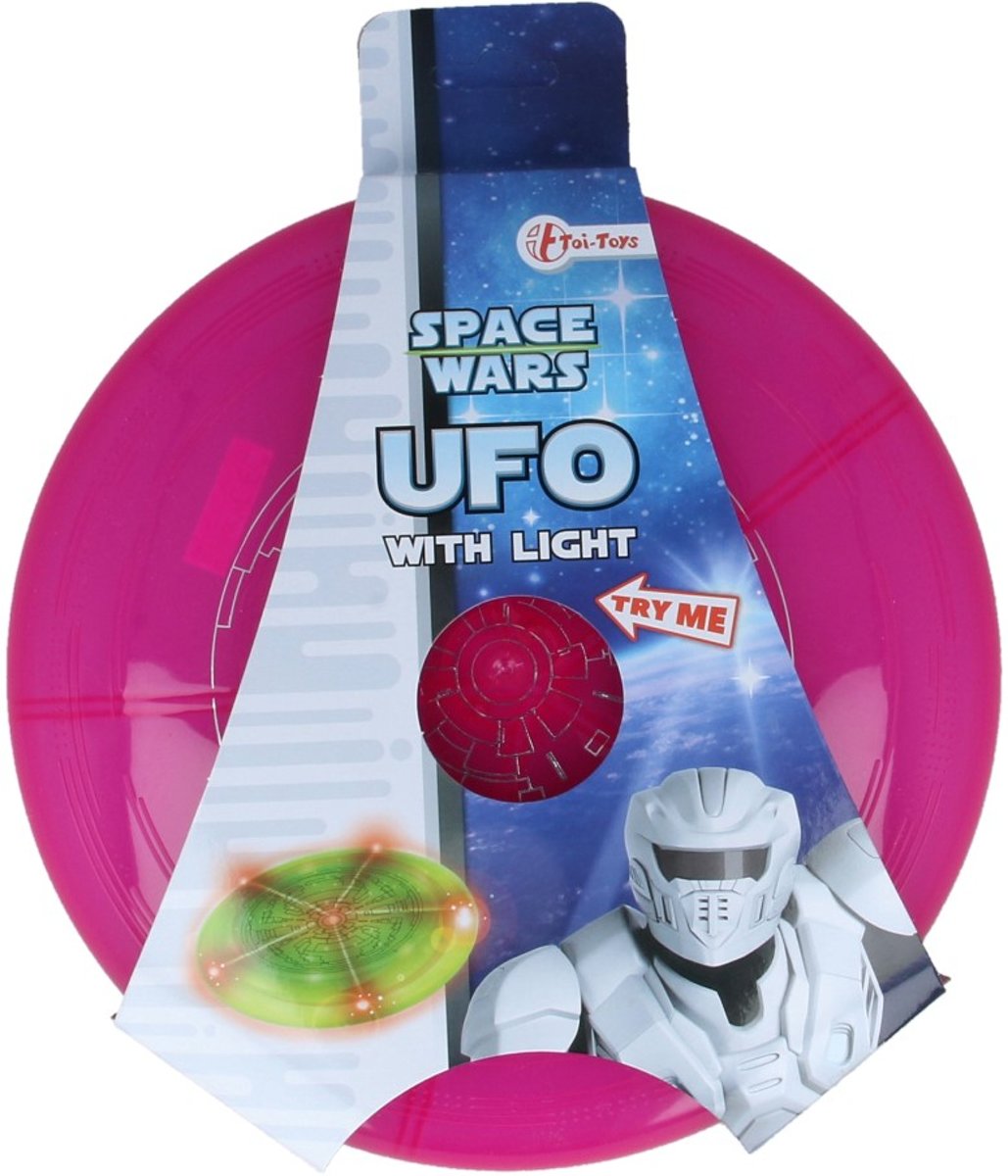 Toi Toys Frisbee met Licht Roze