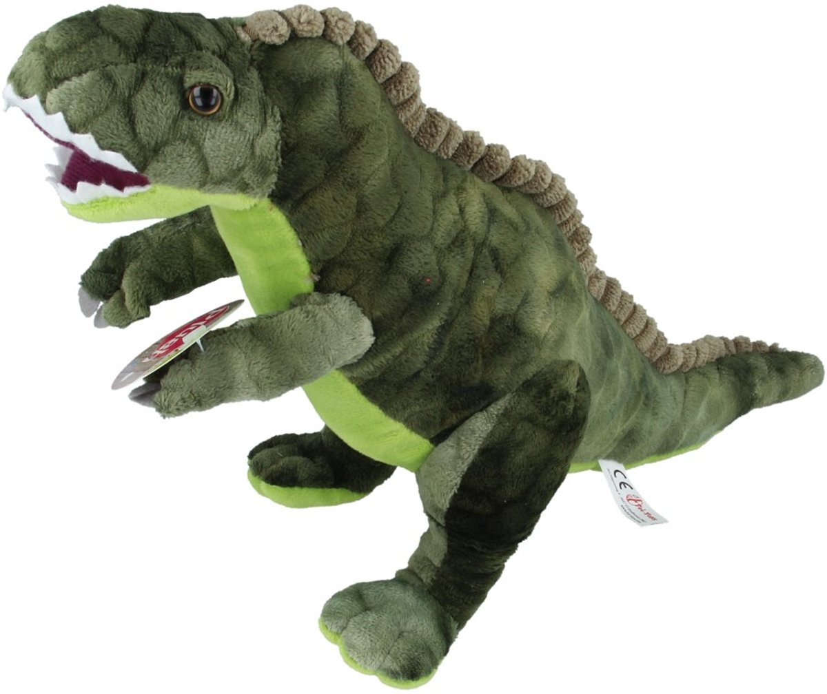 Toi Toys Pluche Dinosaurus Groen Knuffeldier