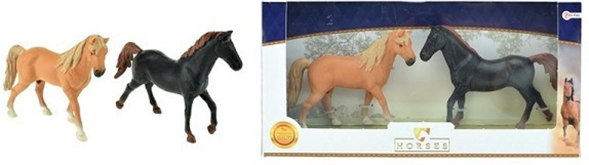 Toi Toys Twee paarden in vensterdoos