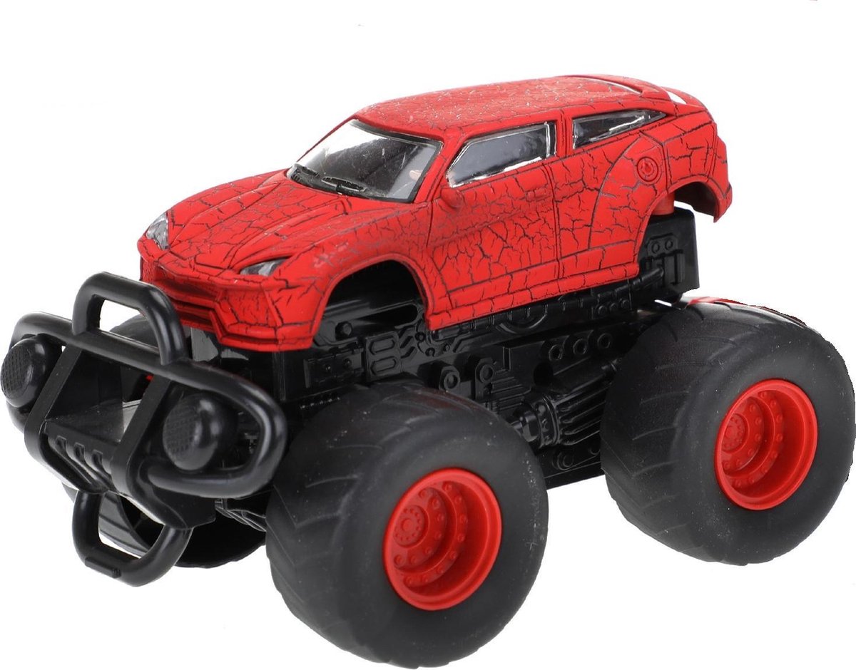 Toi-toys Afschiet Monstertruck Rood 14 Cm