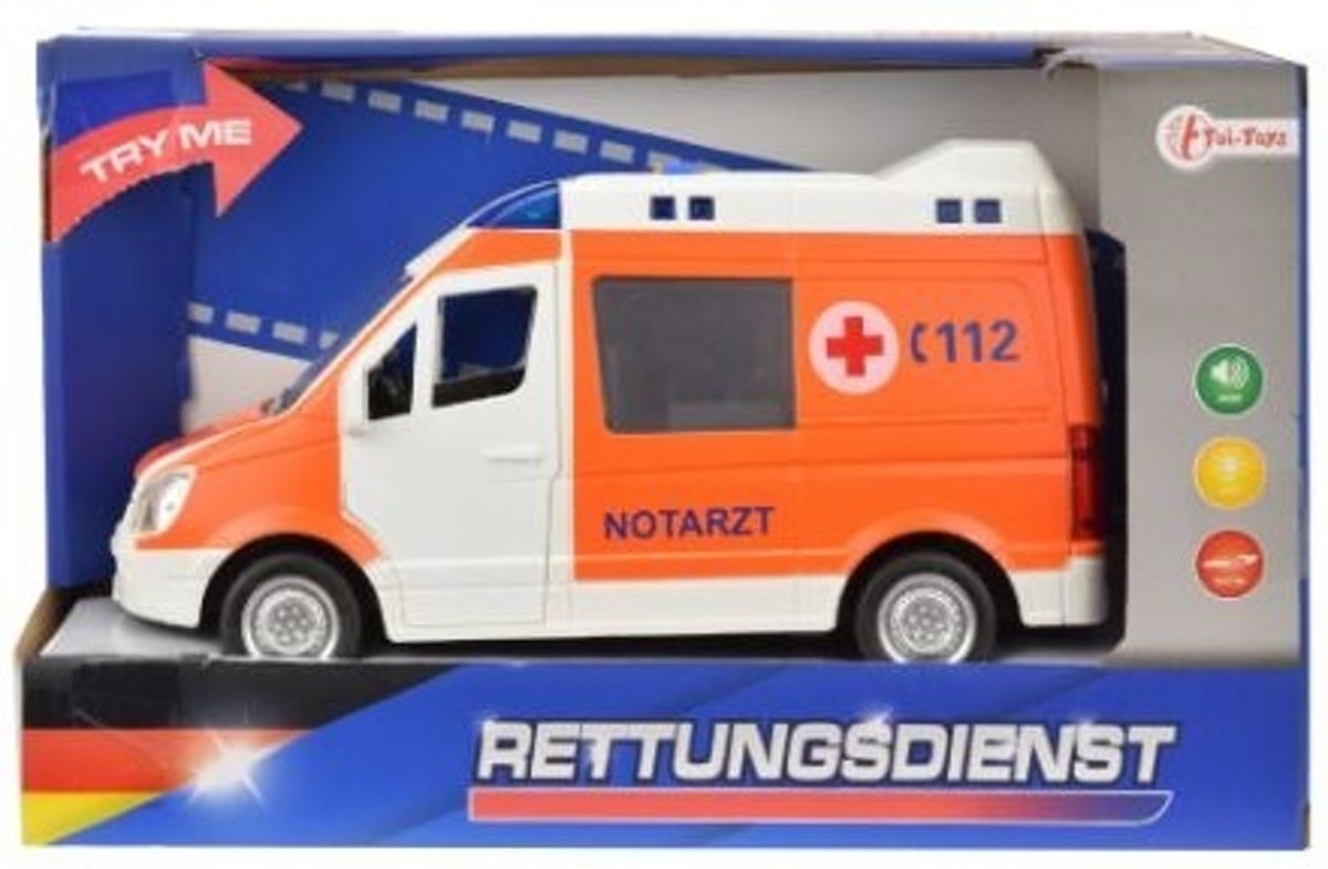 Toi-toys Ambulance Met Licht En Geluid 21 Cm