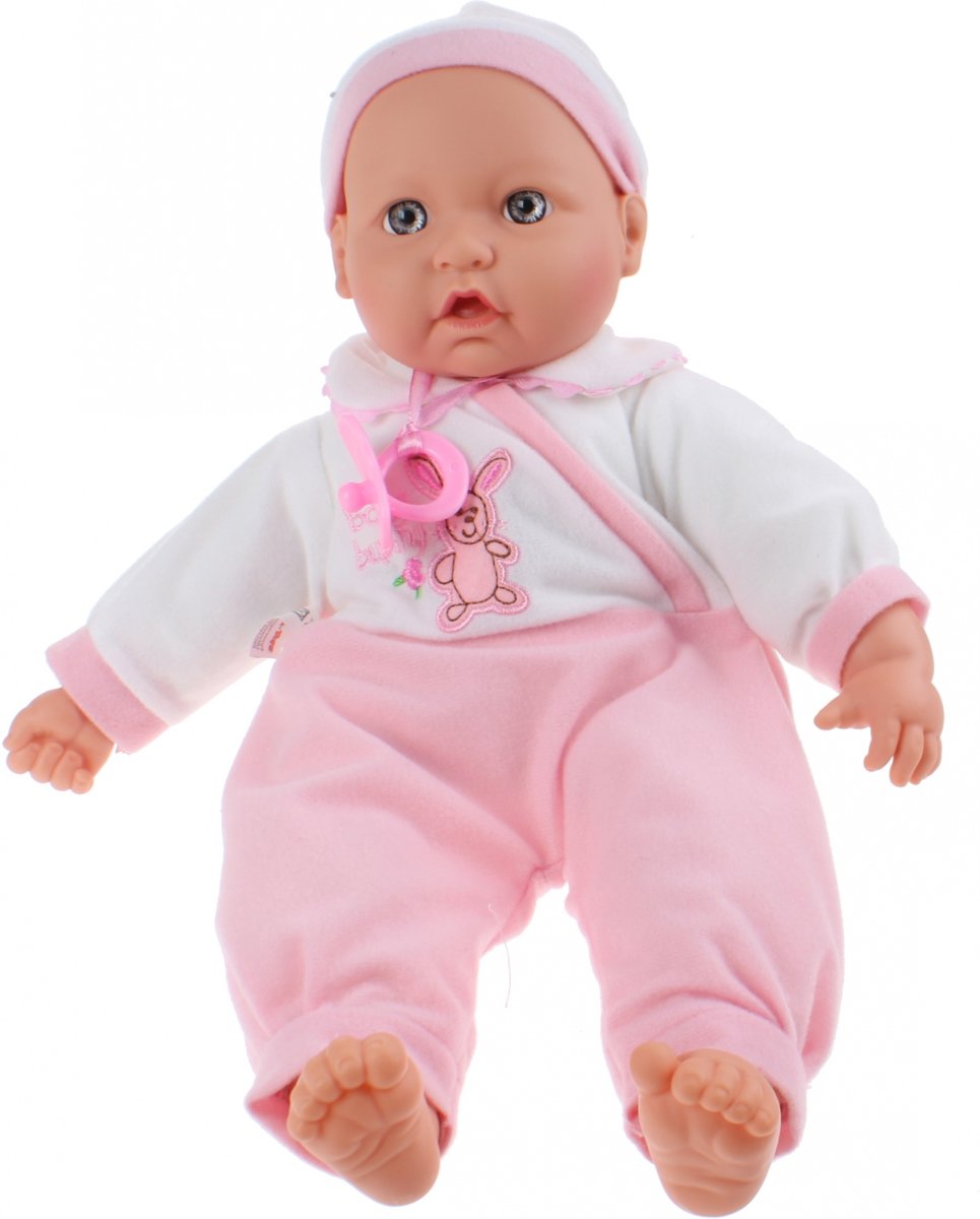 Toi-toys Babypop Baby Cute 40 Cm 3-delig Roze