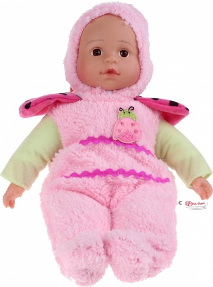 Toi-toys Babypop Met Dierenpyjama - Lieveheersbeestje