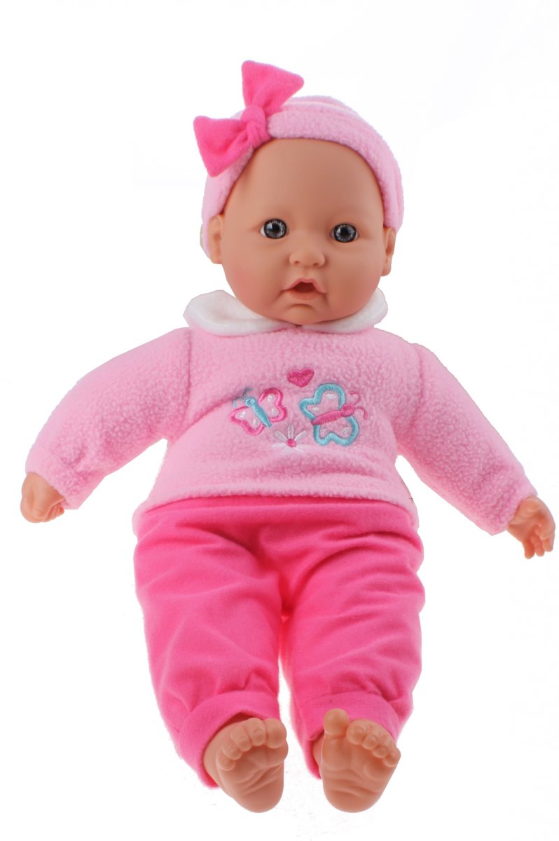 Toi-toys Babypop Met Jurkje Vlinder 40 Cm Roze