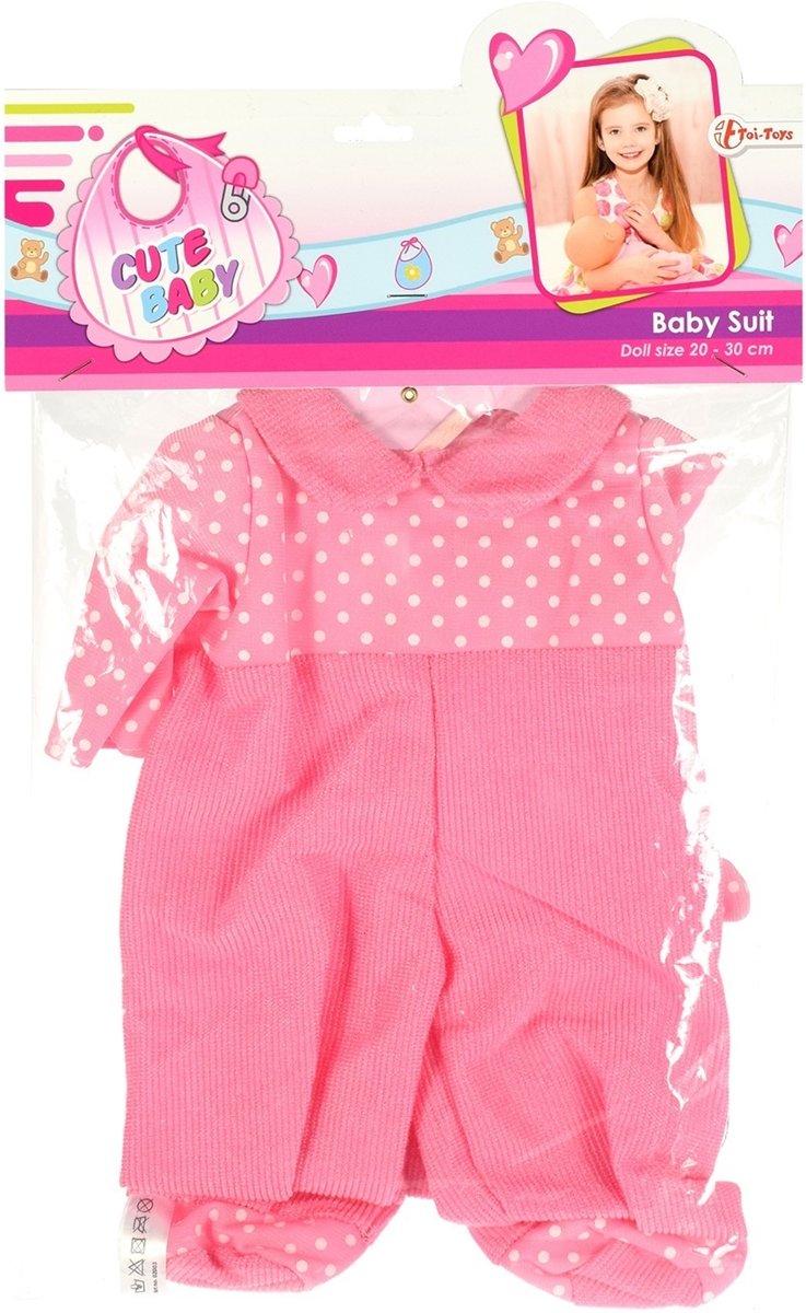 Toi-toys Babypoppenkleding Boxpakje 20-30 Cm Roze