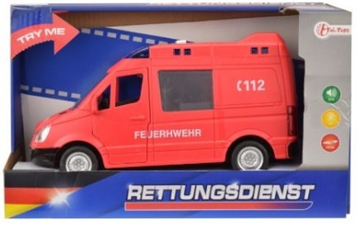 Toi-toys Brandweer Met Licht En Geluid 21 Cm