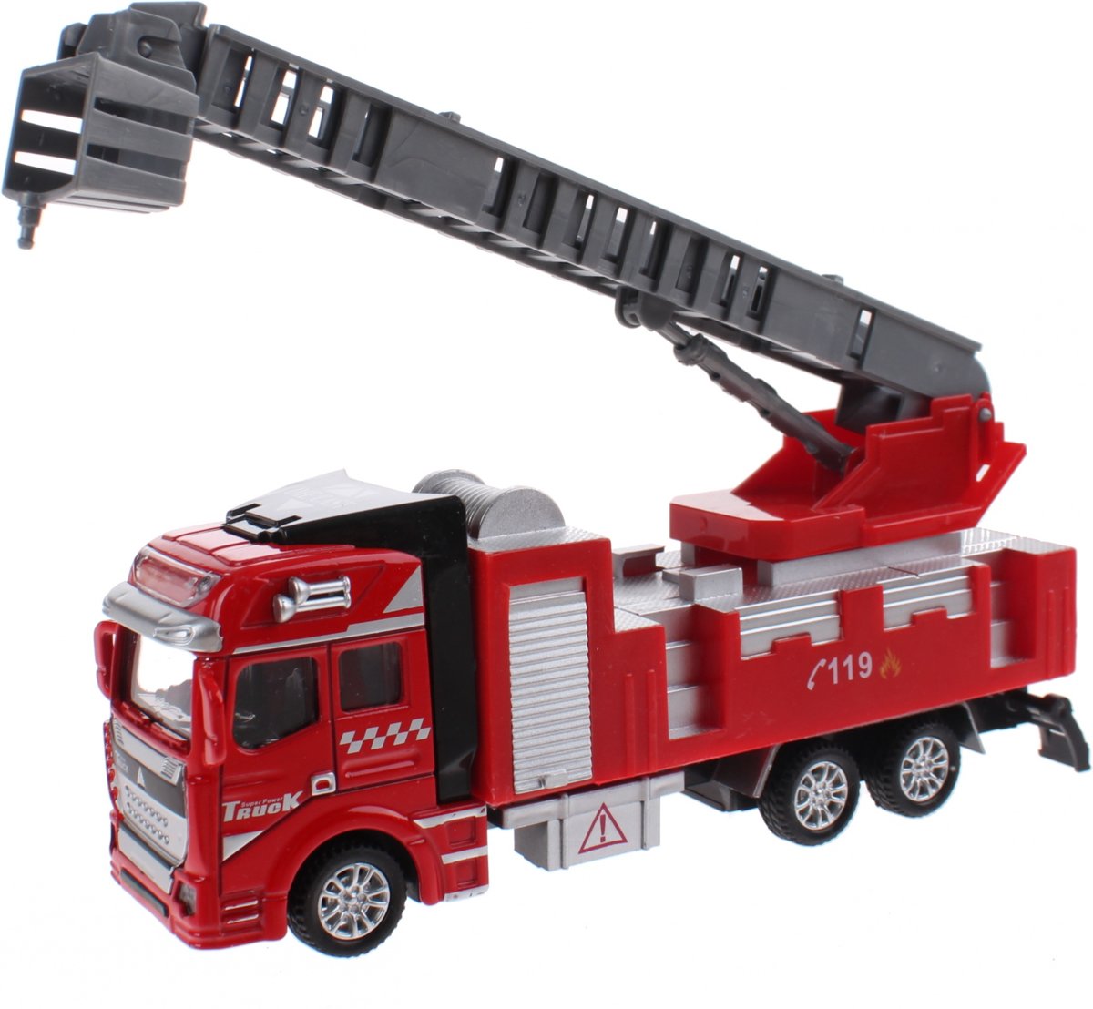 Toi-toys Brandweerwagen Friction Diecast 19 Cm Rood