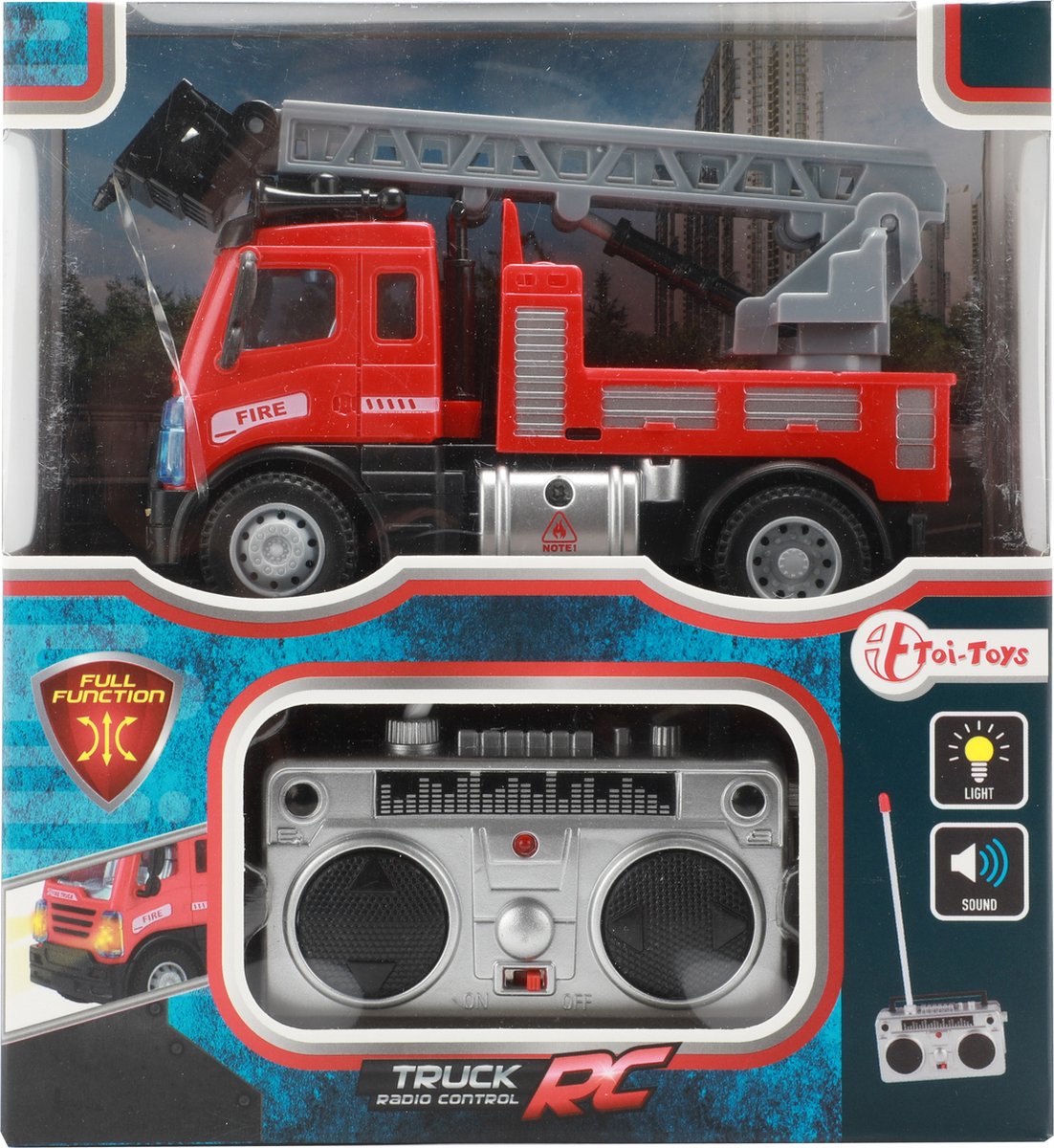 Toi-toys Brandweerwagen Rc Junior 14,5 X 6,5 X 9 Cm Rood/grijs