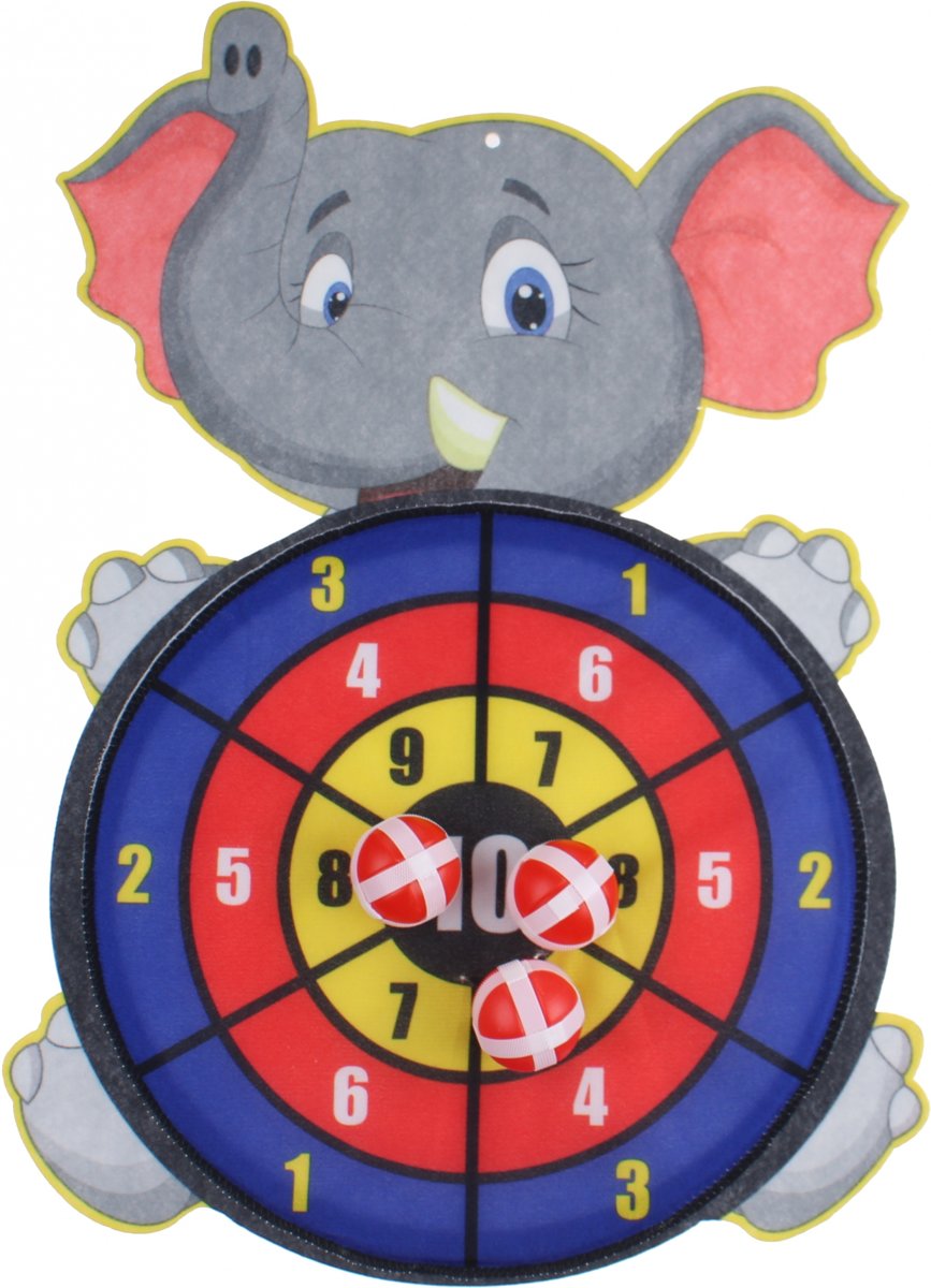 Toi-toys Dartspel Met Ballen Olifant 34 Cm