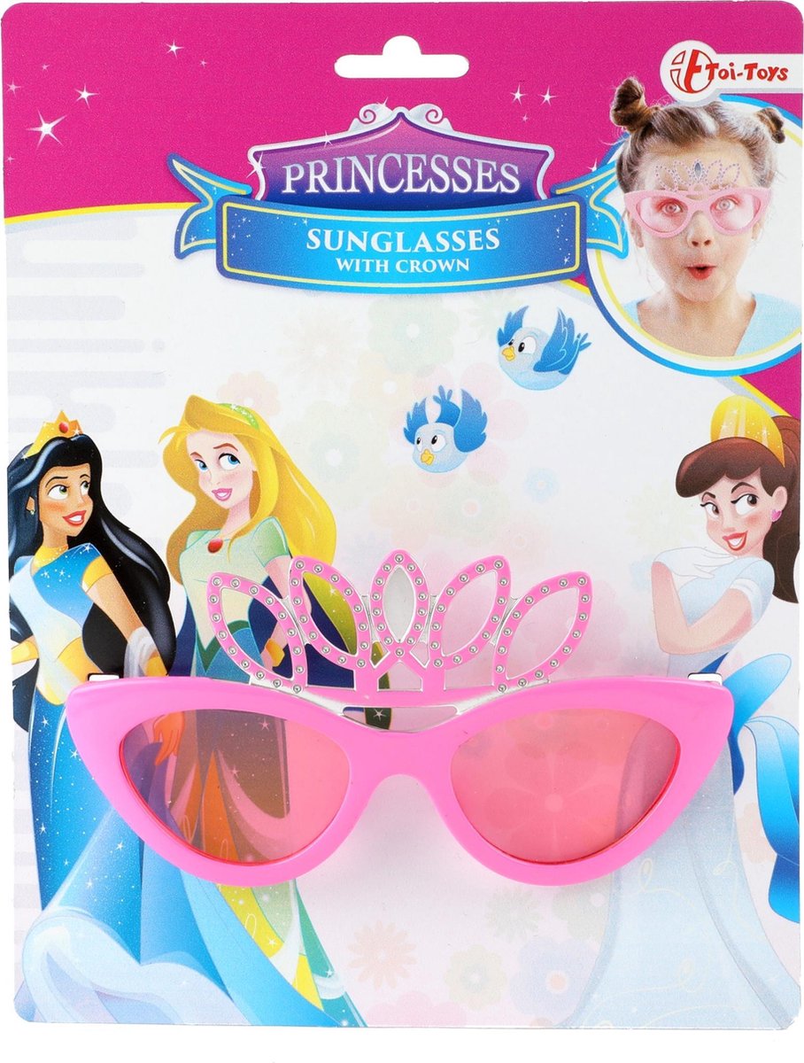 Toi-toys Feestbril Princesses Meisjes Roze