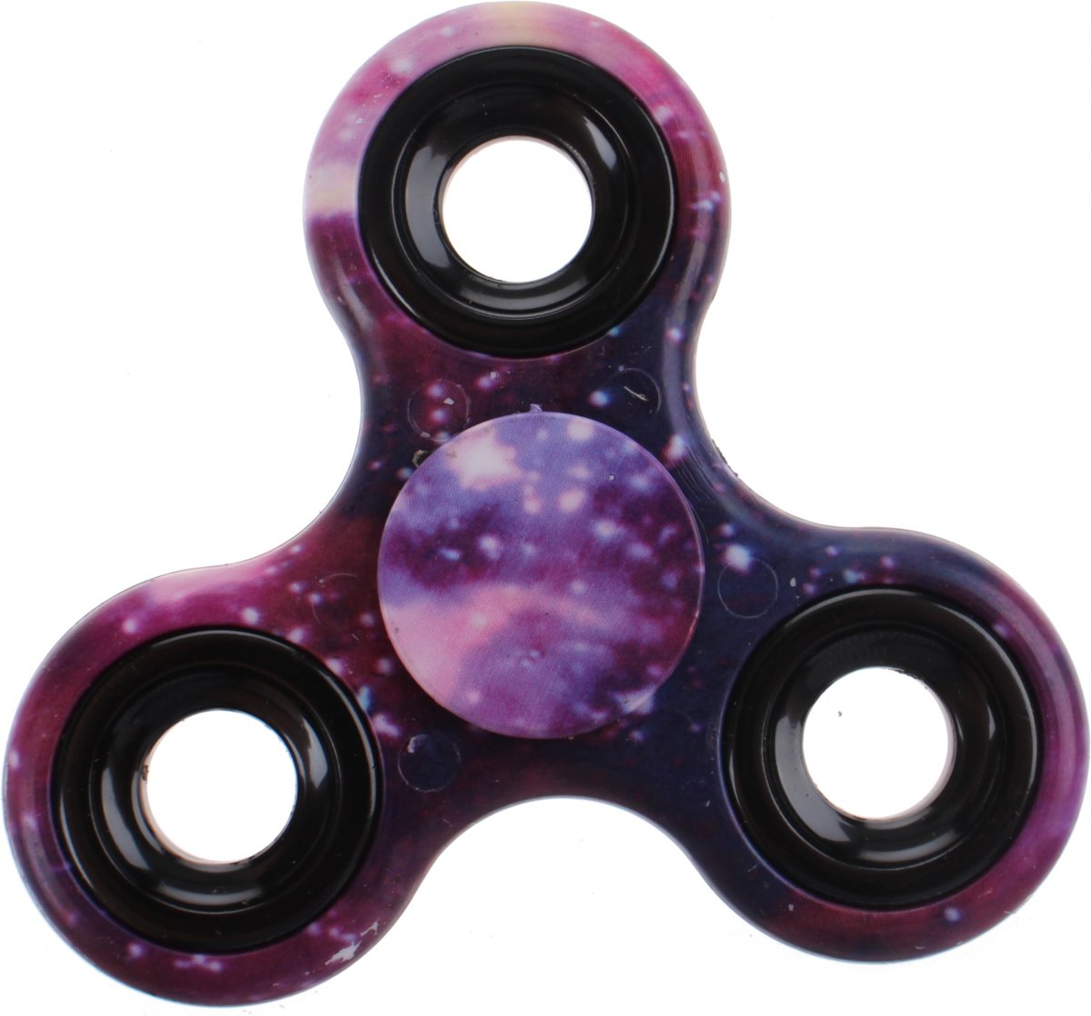 Toi-toys Fidget Spinner Galaxy Print Paars 8 Cm