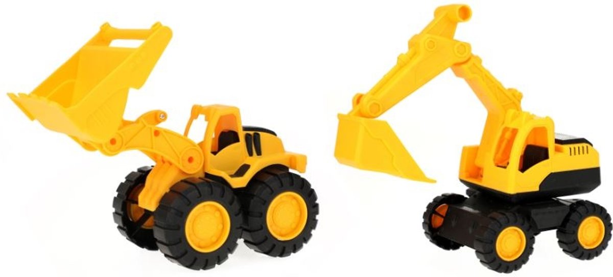 Toi-toys Graafmachines 2 Stuks Geel