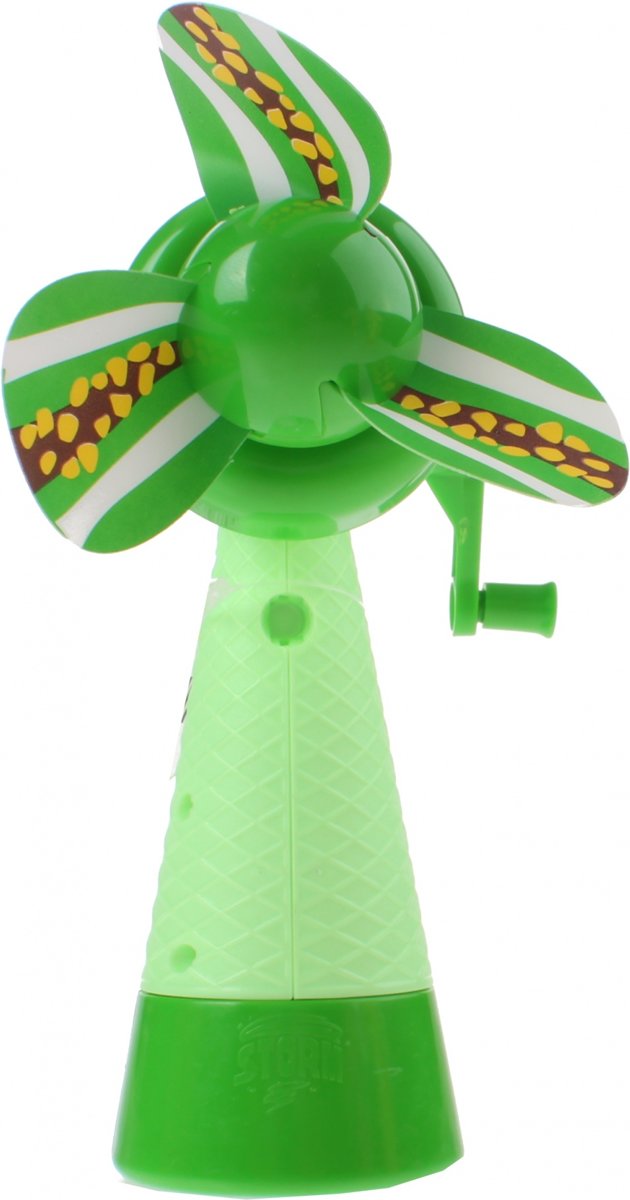 Toi-toys Handventilator Met Water - Ijsje 18 Cm Groen