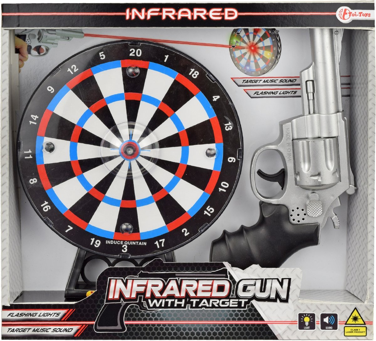 Toi-toys Infarood Pistool Met Dartbord